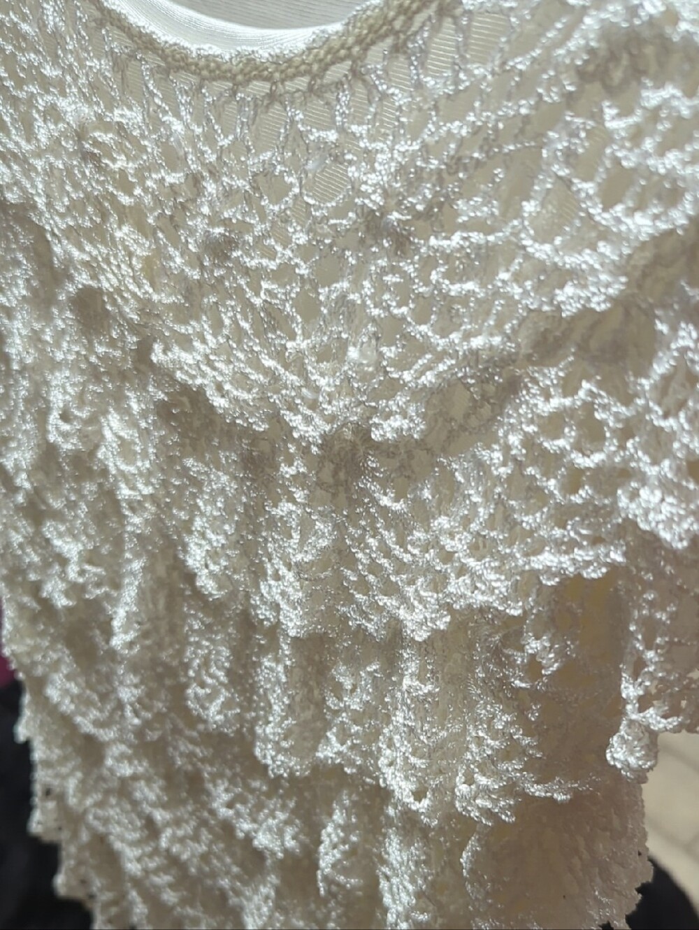 Romantic Lace Ruffle Top - Picture 2 of 3